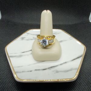 Seta Gold Tone CZ Ring